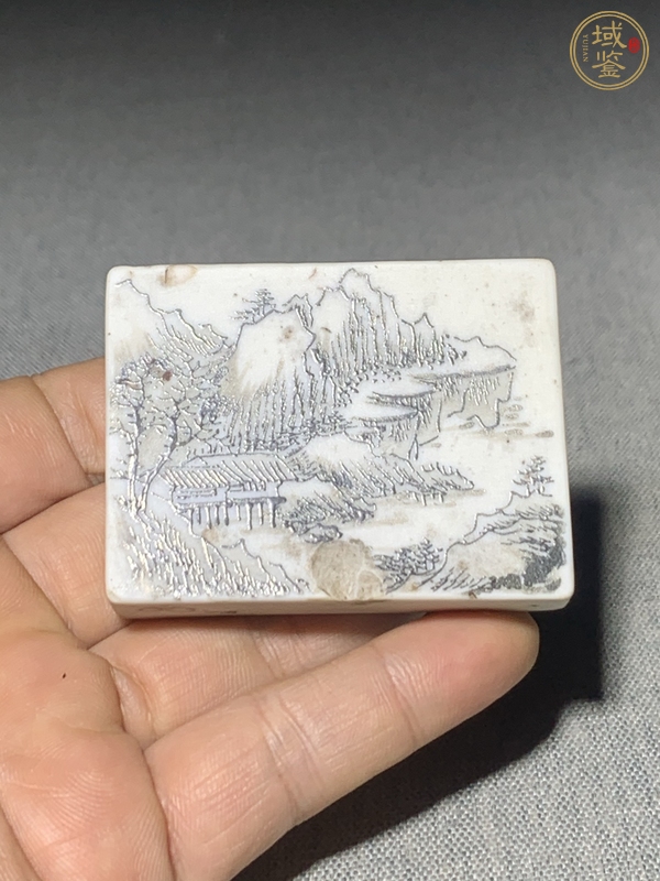 古玩陶瓷晚清反瓷鎮(zhèn)紙真品鑒賞圖