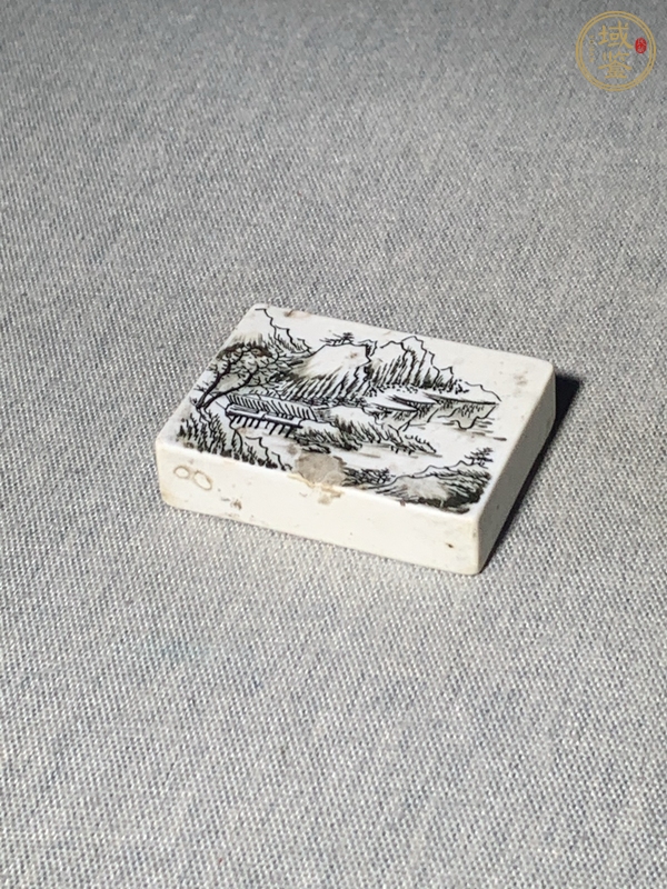 古玩陶瓷晚清反瓷鎮(zhèn)紙真品鑒賞圖