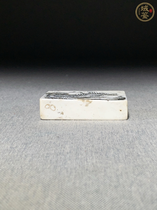 古玩陶瓷晚清反瓷鎮(zhèn)紙真品鑒賞圖