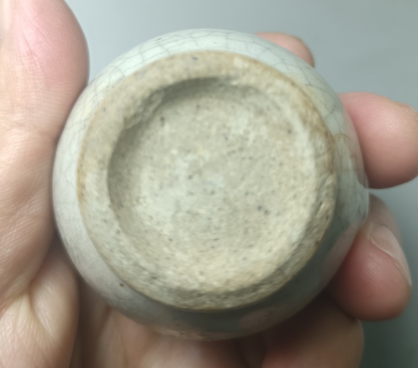 古玩陶瓷清早期哥釉水盂拍賣，當前價格188元