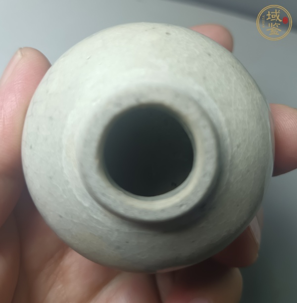 古玩陶瓷哥釉水盂真品鑒賞圖