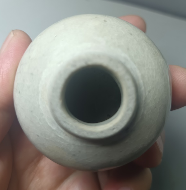 古玩陶瓷清早期哥釉水盂拍賣，當前價格188元