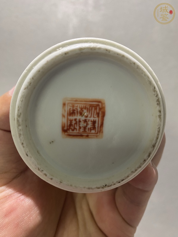 古玩陶瓷乘舟圖梅瓶真品鑒賞圖