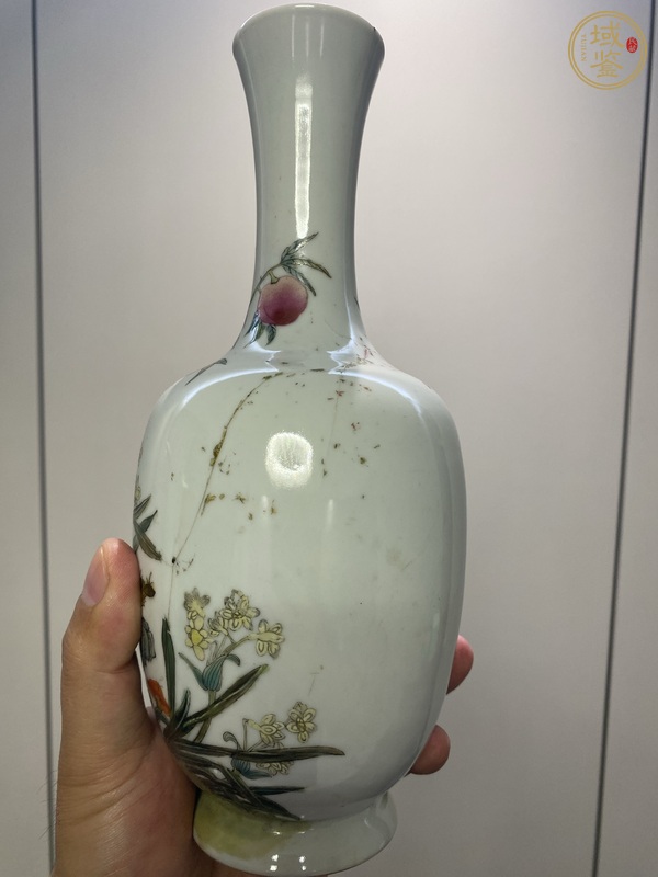 古玩陶瓷粉彩瓶真品鑒賞圖