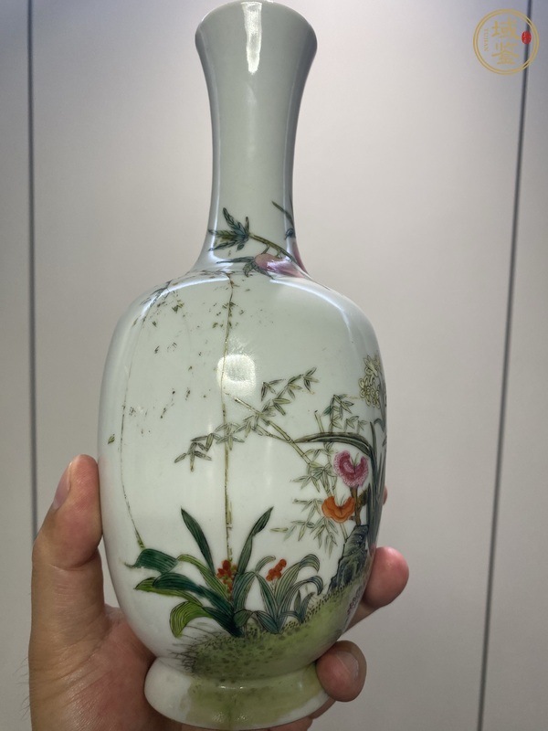 古玩陶瓷粉彩瓶真品鑒賞圖