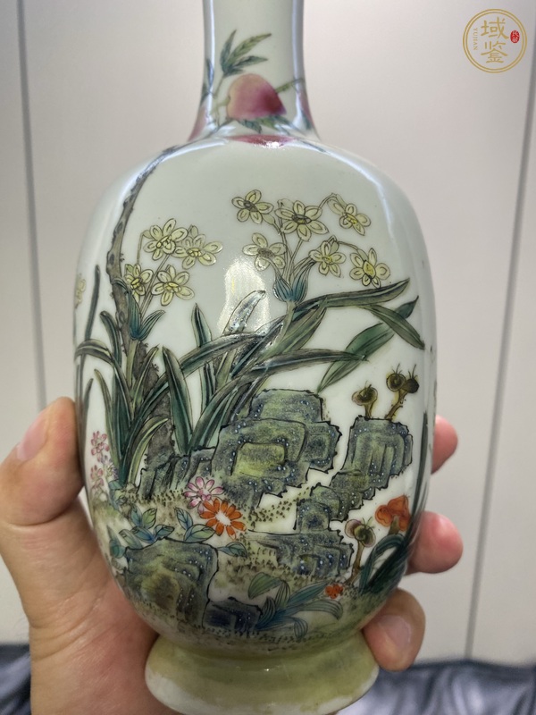 古玩陶瓷粉彩瓶真品鑒賞圖