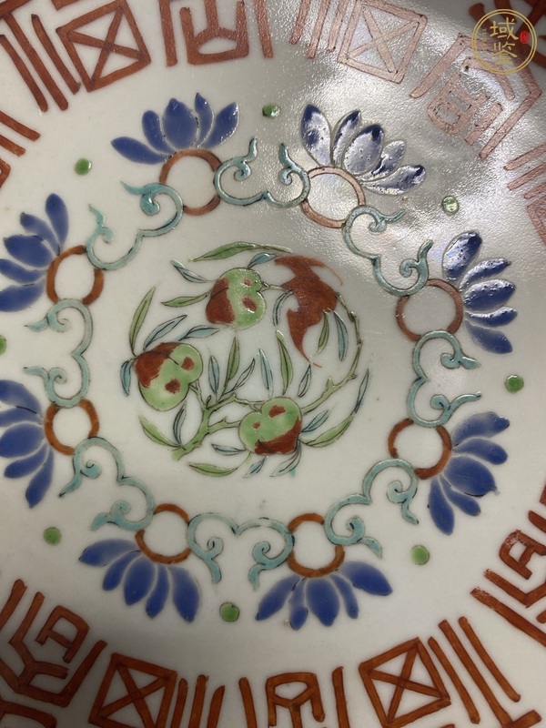 古玩陶瓷吉語(yǔ)紋盤真品鑒賞圖