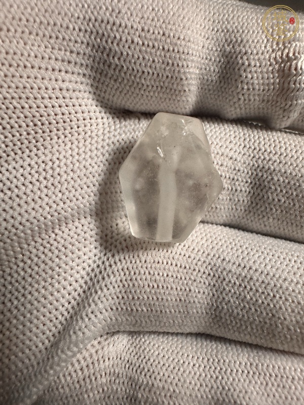 古玩天然水晶珠真品鑒賞圖