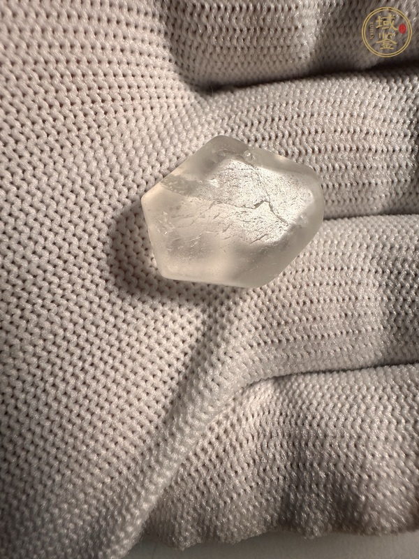 古玩玉器天然水晶珠真品鑒賞圖