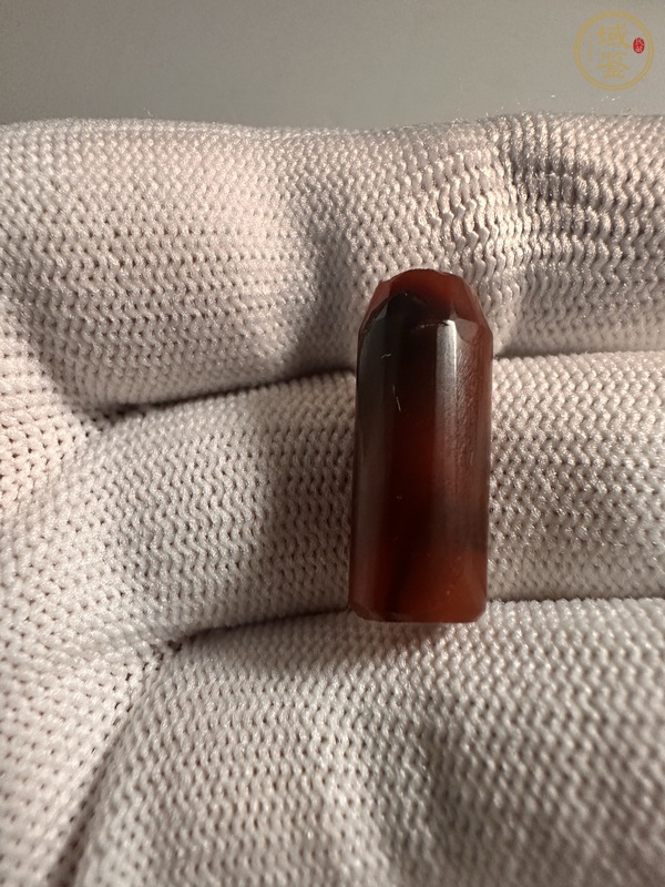 古玩玉器天然紅瑪瑙珠真品鑒賞圖