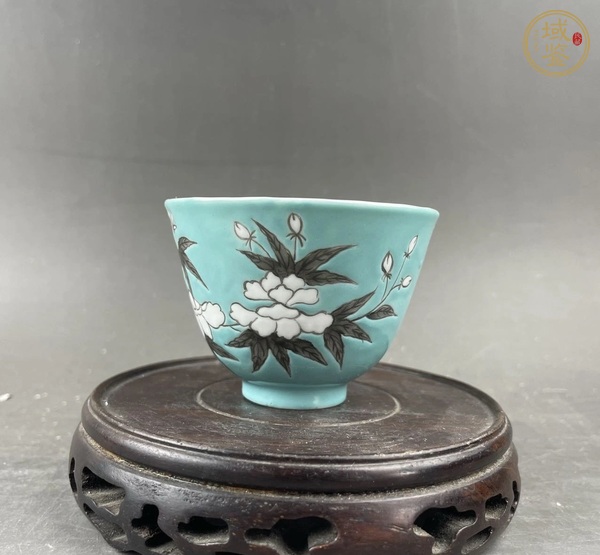 古玩陶瓷大雅齋風(fēng)格花鳥(niǎo)紋杯真品鑒賞圖