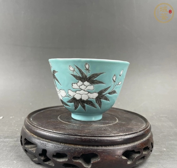 古玩陶瓷大雅齋風(fēng)格花鳥(niǎo)紋杯真品鑒賞圖