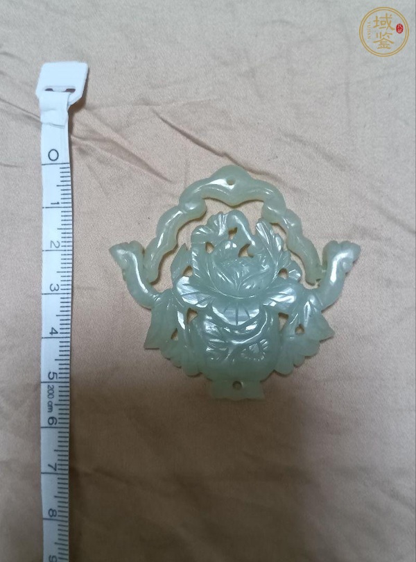 古玩玉器岫玉雕“提籃佩”真品鑒賞圖