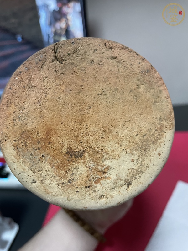 古玩陶瓷醬色釉雙系盤口壺真品鑒賞圖