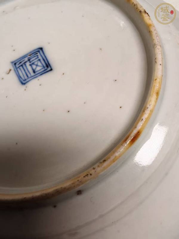 古玩陶瓷五彩人物盤真品鑒賞圖