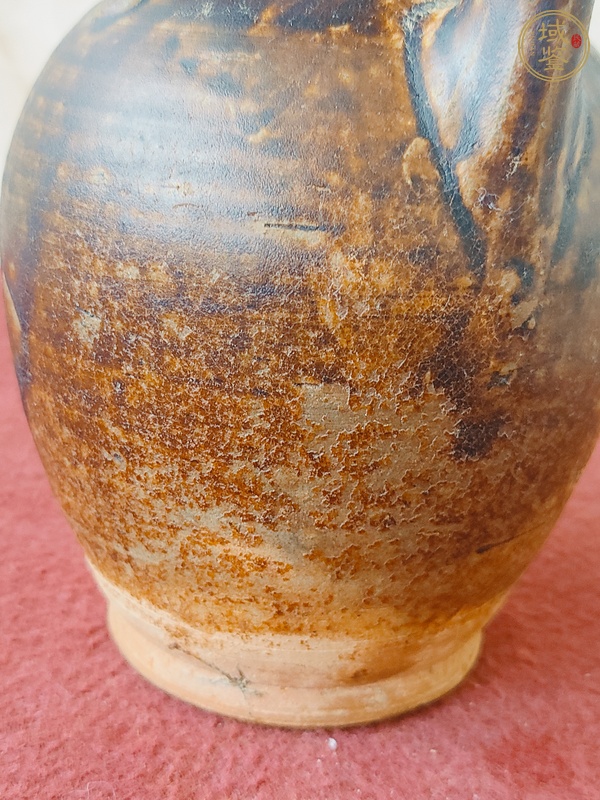 古玩陶瓷褐釉執(zhí)壺真品鑒賞圖