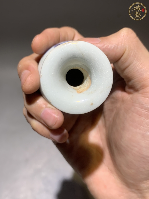 古玩陶瓷青花花卉紋玉壺春瓶真品鑒賞圖