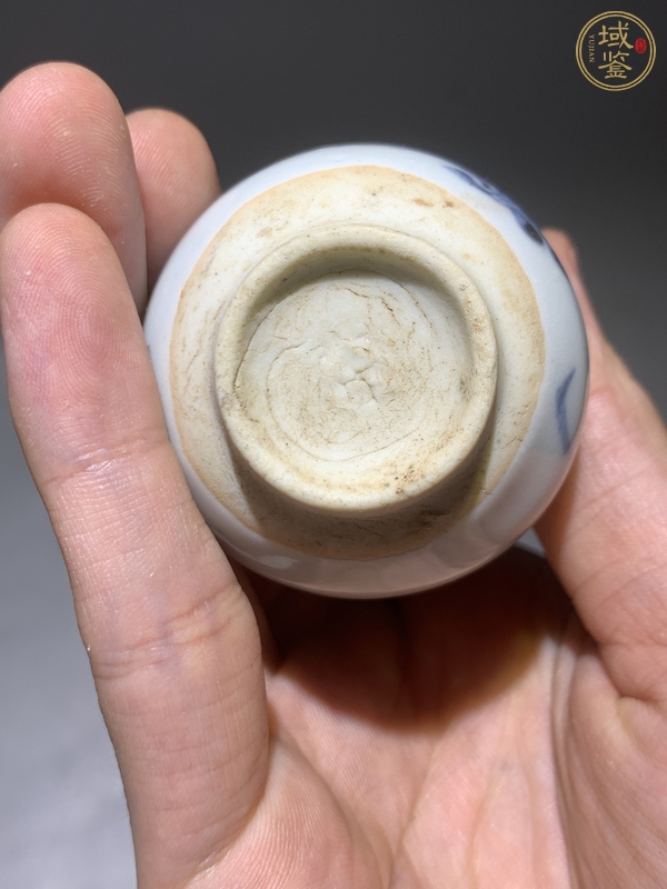 古玩陶瓷青花花卉紋玉壺春瓶真品鑒賞圖