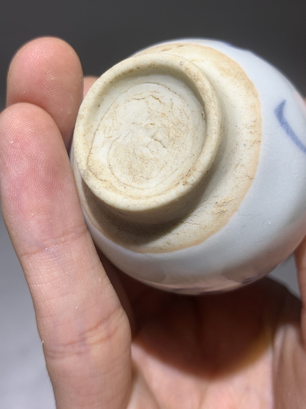 古玩陶瓷明末清初青花花卉紋玉壺春瓶拍賣，當前價格688元