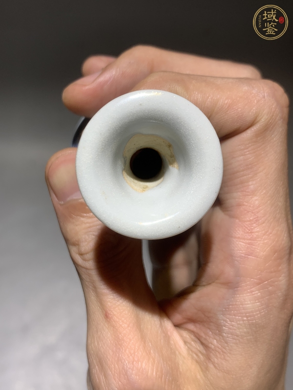 古玩陶瓷青花花卉紋玉壺春瓶真品鑒賞圖