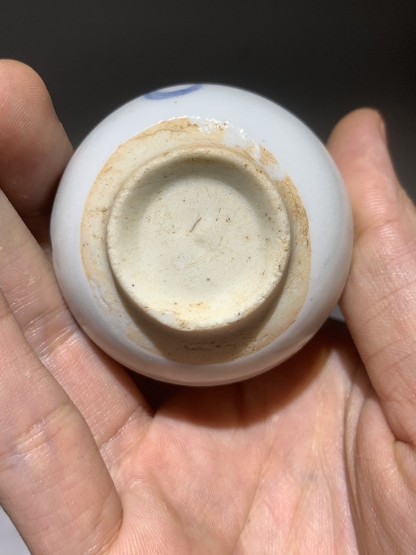 古玩陶瓷明末清初青花花卉紋玉壺春瓶拍賣，當前價格688元