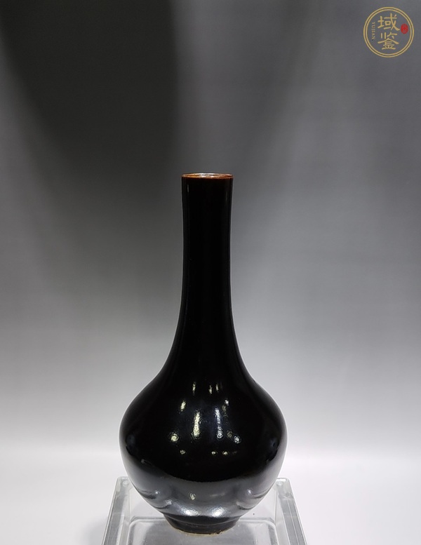 古玩黑釉錐把瓶真品鑒賞圖