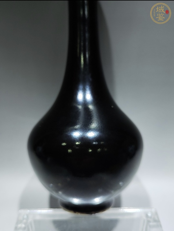古玩陶瓷黑釉錐把瓶真品鑒賞圖
