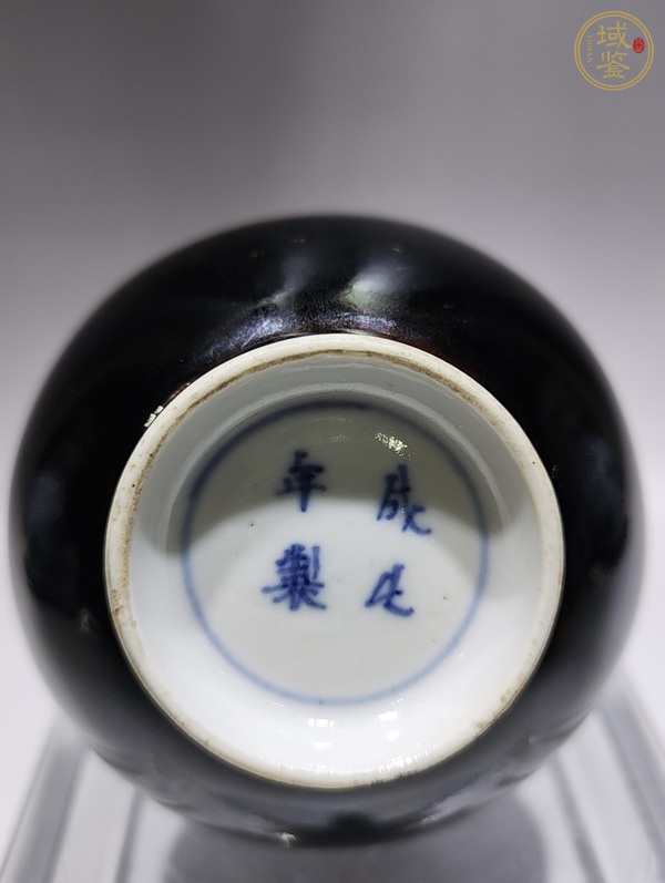 古玩陶瓷黑釉錐把瓶真品鑒賞圖