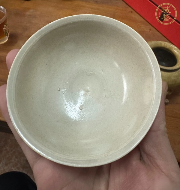古玩陶瓷霍州窯白釉高足杯真品鑒賞圖