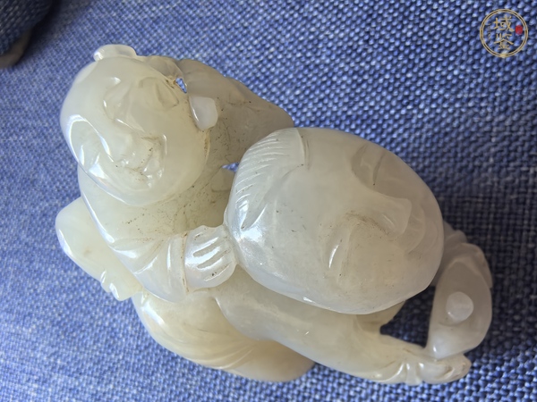 古玩玉器童子真品鑒賞圖