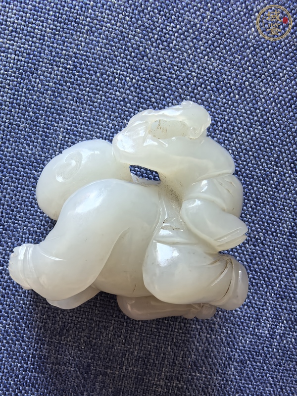 古玩玉器童子真品鑒賞圖