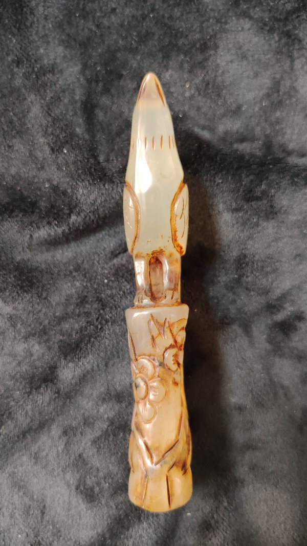 古玩玉器瑪瑙喜上眉梢拍賣，當前價格399元