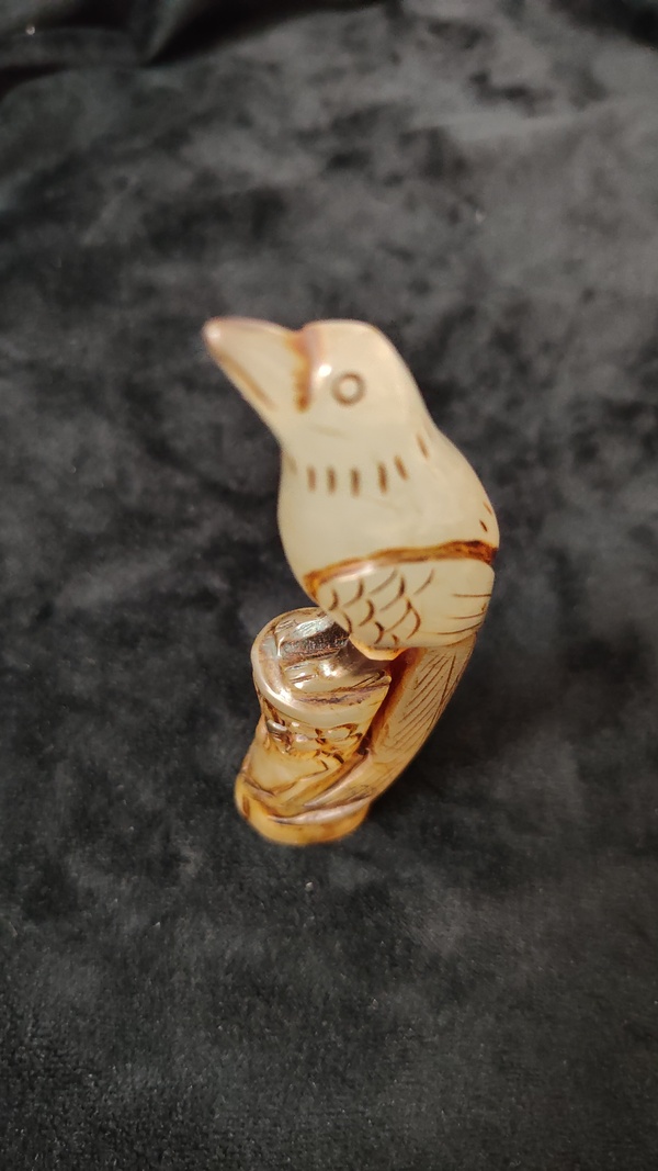 古玩玉器瑪瑙喜上眉梢拍賣，當前價格399元