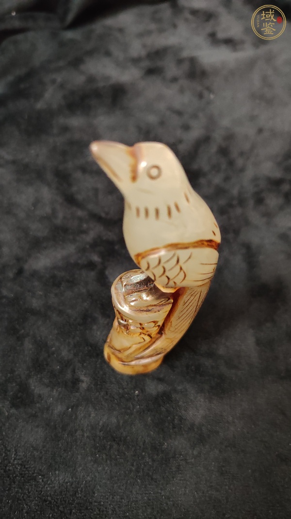 古玩玉器瑪瑙喜上眉梢真品鑒賞圖