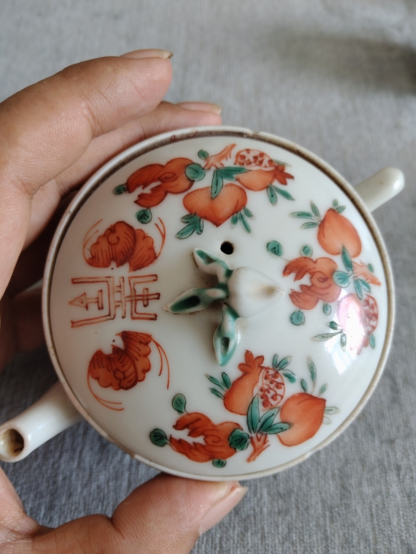 古玩陶瓷粉彩福壽紋參壺拍賣，當前價格1500元