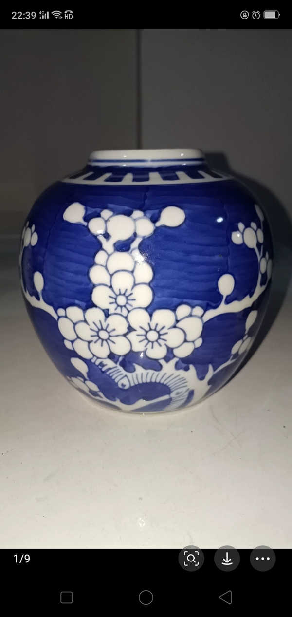古玩陶瓷青花冰梅紋罐拍賣，當(dāng)前價格980元