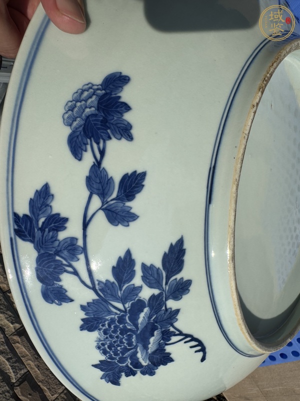古玩陶瓷青花山水人物紋盤真品鑒賞圖
