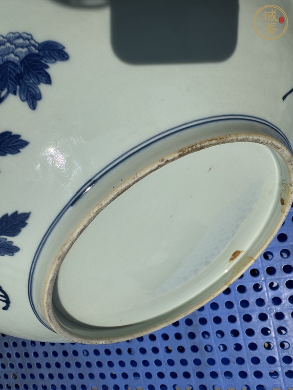 古玩陶瓷青花山水人物紋盤真品鑒賞圖