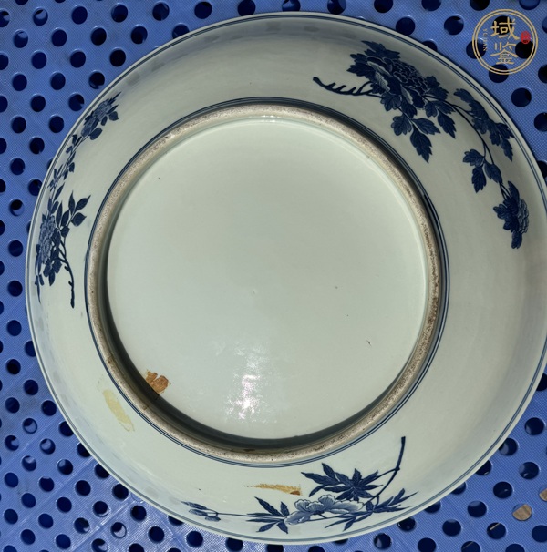 古玩陶瓷青花山水人物紋盤真品鑒賞圖
