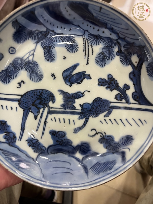 古玩萬歷青花盤真品鑒賞圖