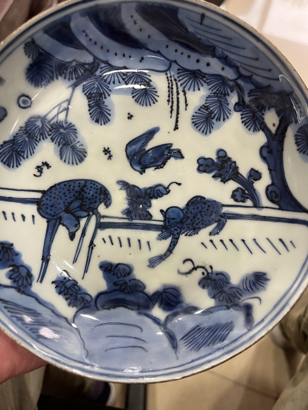 古玩陶瓷萬歷青花盤拍賣，當前價格3800元