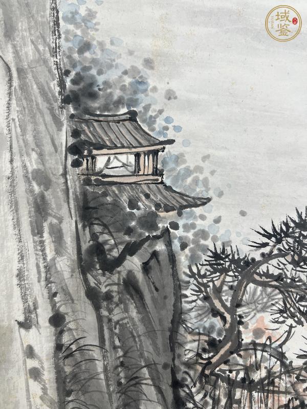 古玩字畫漁翁垂釣真品鑒賞圖