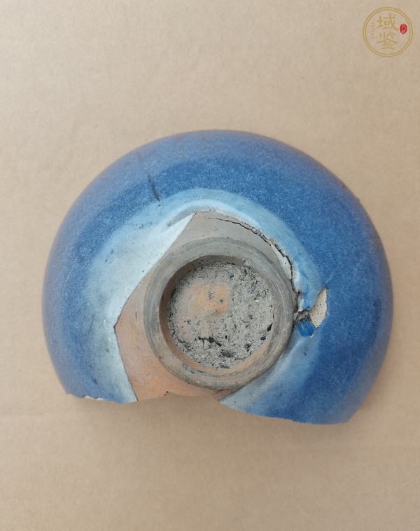 古玩陶瓷鈞窯天藍(lán)釉大碗真品鑒賞圖