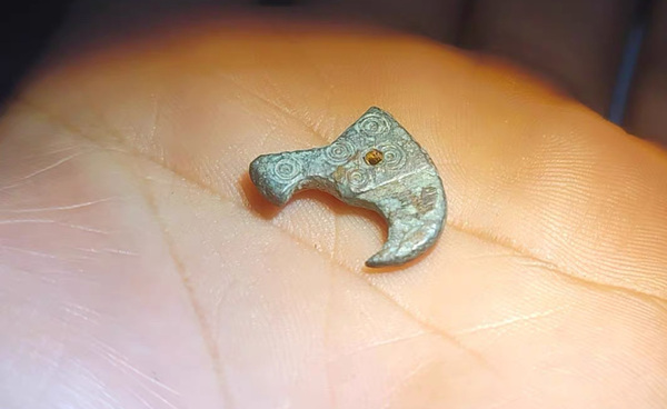 古玩銅器清.咒點摸金符拍賣，當前價格4500元