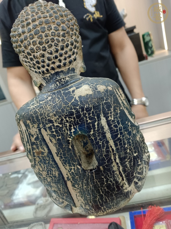 古玩玉器仿古琉璃佛真品鑒賞圖