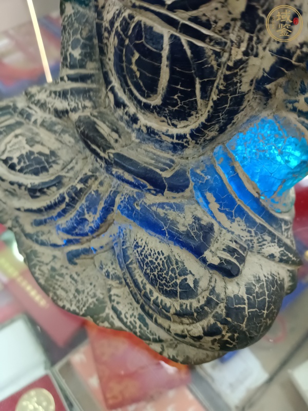 古玩玉器仿古琉璃佛真品鑒賞圖