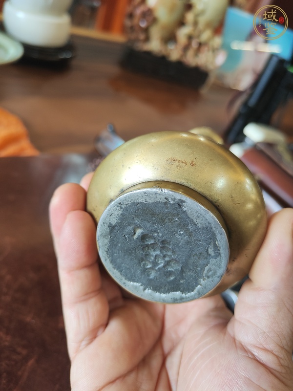 古玩雜項長頸銅瓶真品鑒賞圖