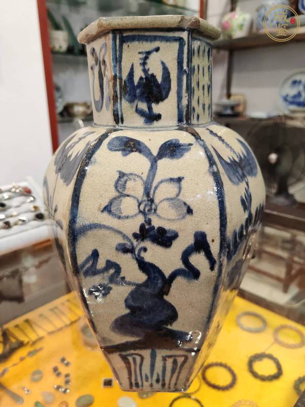 古玩民國青花瓶真品鑒賞圖