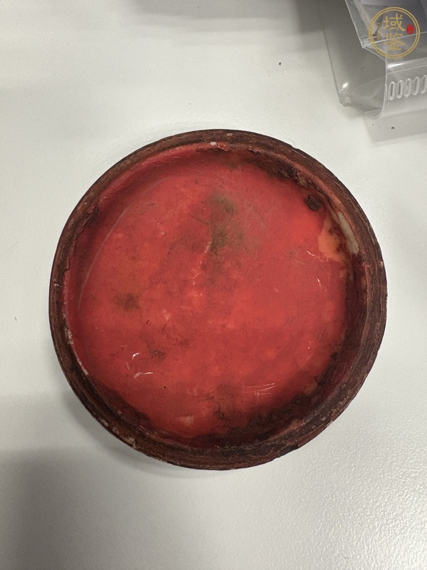 古玩陶瓷青花印泥盒真品鑒賞圖