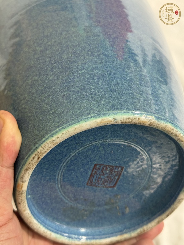 古玩陶瓷爐鈞釉瓶真品鑒賞圖